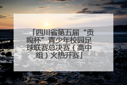 四川省第五届“贡嘎杯”青少年校园足球联赛总决赛（高中组）火热开赛