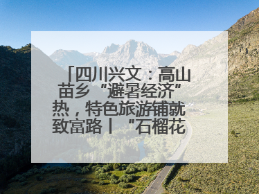 四川兴文：高山苗乡“避暑经济”热，特色旅游铺就致富路丨“石榴花开”四川行⑧