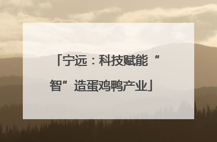 宁远：科技赋能“智”造蛋鸡鸭产业