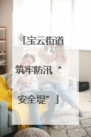 宝云街道筑牢防汛“安全堤”