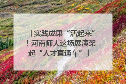 实践成果“活起来”！河南师大这场展演架起“人才直通车”