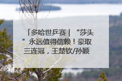 多哈世乒赛｜“莎头”永远值得信赖！豪取三连冠，王楚钦/孙颖莎就是最强混双