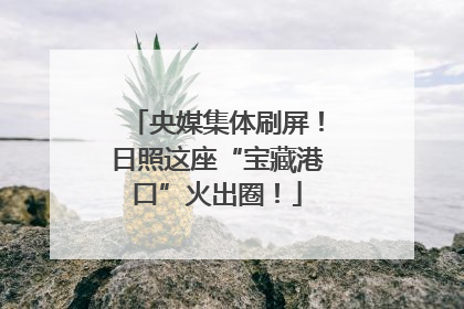 央媒集体刷屏！日照这座“宝藏港口”火出圈！