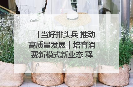 当好排头兵 推动高质量发展｜培育消费新模式新业态 释放经济增长新动能