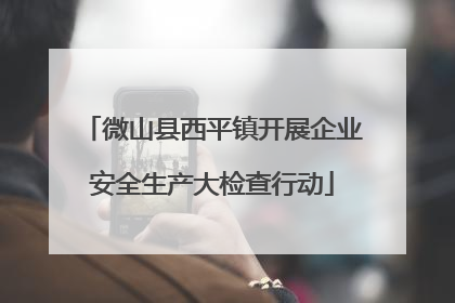 微山县西平镇开展企业安全生产大检查行动