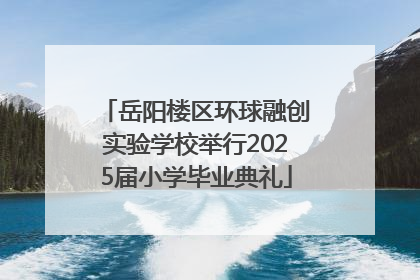 岳阳楼区环球融创实验学校举行2025届小学毕业典礼