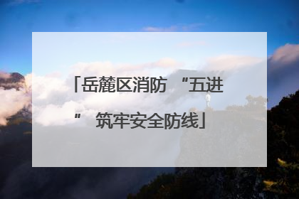 岳麓区消防 “五进” 筑牢安全防线