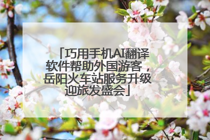 巧用手机AI翻译软件帮助外国游客，岳阳火车站服务升级迎旅发盛会
