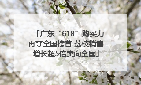 广东“618”购买力再夺全国榜首 荔枝销售增长超5倍卖向全国