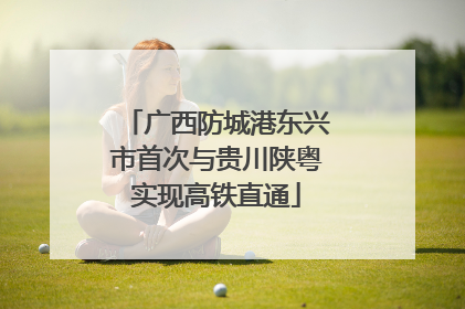 广西防城港东兴市首次与贵川陕粤实现高铁直通