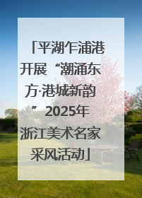 平湖乍浦港开展“潮涌东方·港城新韵”2025年浙江美术名家采风活动