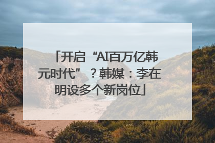开启“AI百万亿韩元时代”？韩媒：李在明设多个新岗位