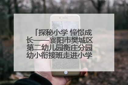探秘小学 憧憬成长——襄阳市樊城区第二幼儿园衡庄分园幼小衔接班走进小学开展参观体验活动