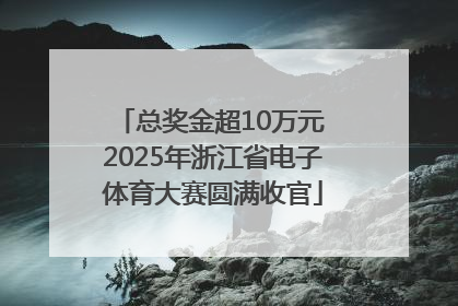 总奖金超10万元 2025年浙江省电子体育大赛圆满收官