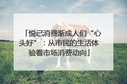 悦己消费渐成人们“心头好”：从市民的生活体验看市场消费动向
