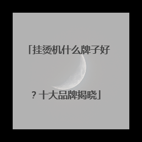 挂烫机什么牌子好？十大品牌揭晓