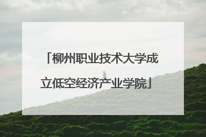 柳州职业技术大学成立低空经济产业学院