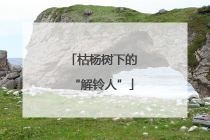 枯杨树下的“解铃人”
