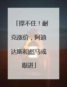 撑不住！耐克涨价，阿迪达斯和彪马或跟进