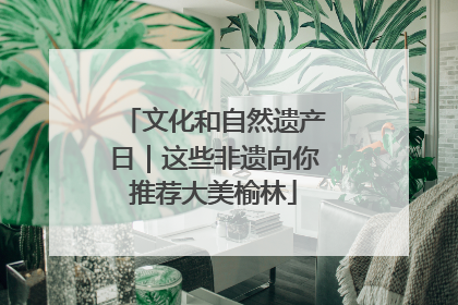 文化和自然遗产日｜这些非遗向你推荐大美榆林