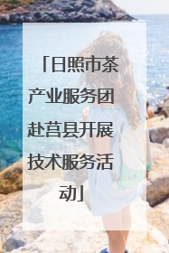 日照市茶产业服务团赴莒县开展技术服务活动
