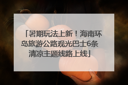 暑期玩法上新！海南环岛旅游公路观光巴士6条清凉主题线路上线