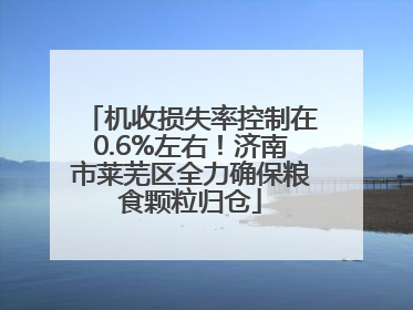 机收损失率控制在0.6%左右！济南市莱芜区全力确保粮食颗粒归仓