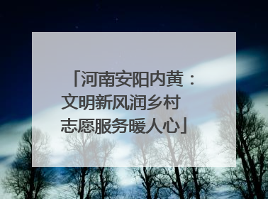 河南安阳内黄：文明新风润乡村 志愿服务暖人心