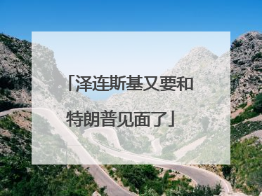 泽连斯基又要和特朗普见面了