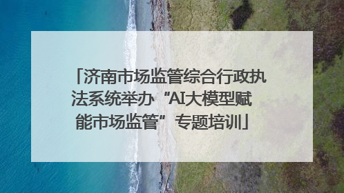 济南市场监管综合行政执法系统举办“AI大模型赋能市场监管”专题培训