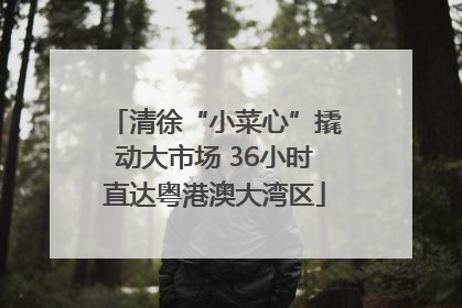 清徐“小菜心”撬动大市场 36小时直达粤港澳大湾区