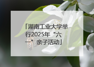 湖南工业大学举行2025年“六一”亲子活动