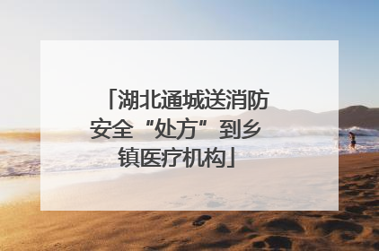 湖北通城送消防安全“处方”到乡镇医疗机构