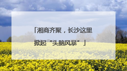 湘商齐聚，长沙这里掀起“头脑风暴”