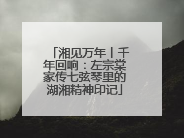 湘见万年丨千年回响：左宗棠家传七弦琴里的湖湘精神印记