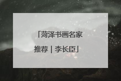 菏泽书画名家推荐｜李长臣