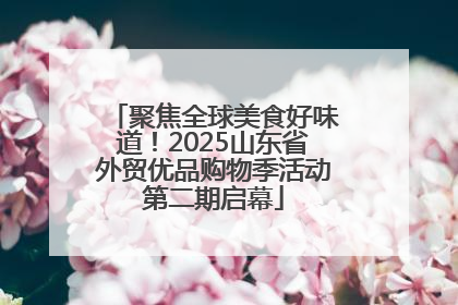 聚焦全球美食好味道！2025山东省外贸优品购物季活动第二期启幕