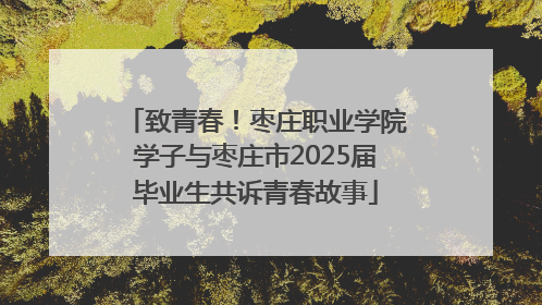 致青春！枣庄职业学院学子与枣庄市2025届毕业生共诉青春故事