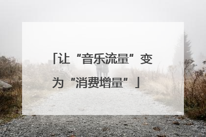 让“音乐流量”变为“消费增量”