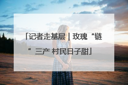 记者走基层｜玫瑰“链”三产 村民日子甜
