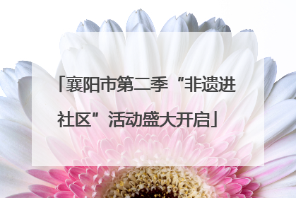 襄阳市第二季“非遗进社区”活动盛大开启