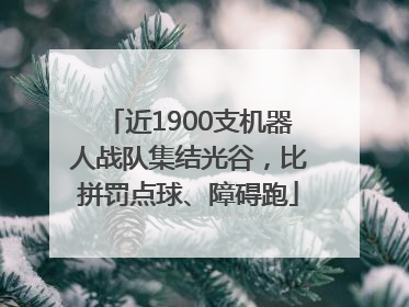 近1900支机器人战队集结光谷，比拼罚点球、障碍跑