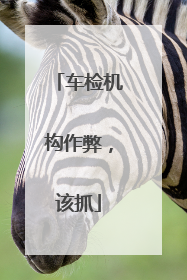 车检机构作弊，该抓