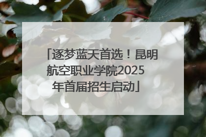 逐梦蓝天首选！昆明航空职业学院2025年首届招生启动
