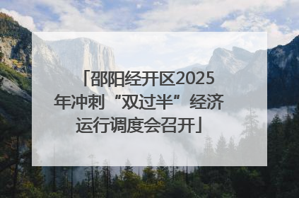 邵阳经开区2025年冲刺“双过半”经济运行调度会召开