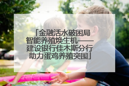 金融活水破困局 智能养殖焕生机——建设银行佳木斯分行助力蛋鸡养殖突围