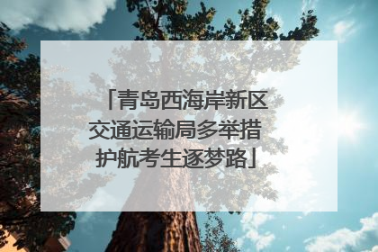 青岛西海岸新区交通运输局多举措护航考生逐梦路