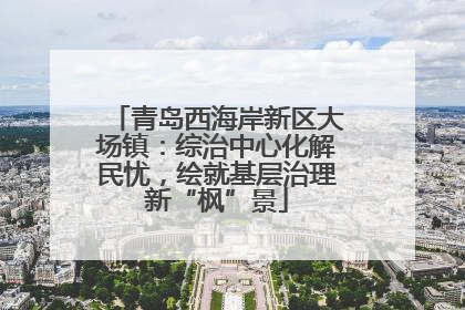 青岛西海岸新区大场镇：综治中心化解民忧，绘就基层治理新“枫”景