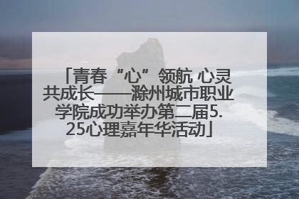 青春“心”领航 心灵共成长——滁州城市职业学院成功举办第二届5.25心理嘉年华活动