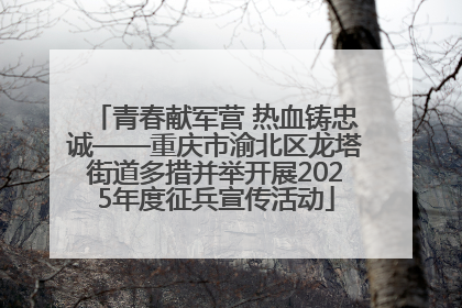 青春献军营 热血铸忠诚——重庆市渝北区龙塔街道多措并举开展2025年度征兵宣传活动